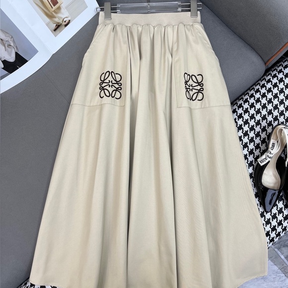 Loewe Dresses & Skirts - Loewe Elegant Cream and Black Women's Skirt